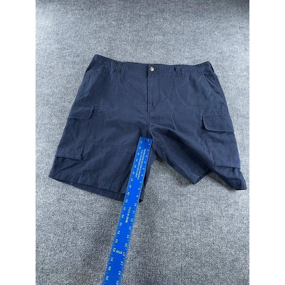 Polo Ralph Lauren Mens Navy Blue Relaxed Fit Cargo Shorts Size 40 Cotton Utility